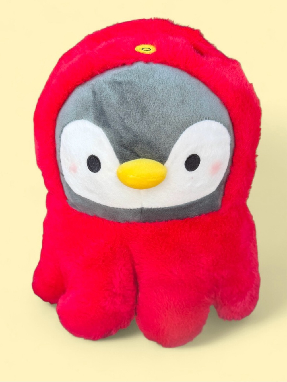 Red Plush Takashoji Penguin Octopus Mash-Up Plush